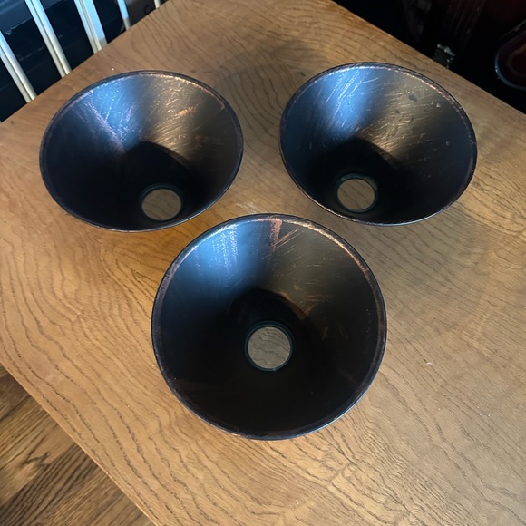 3 oiled bronze light fixtures - Picture 2 of 5